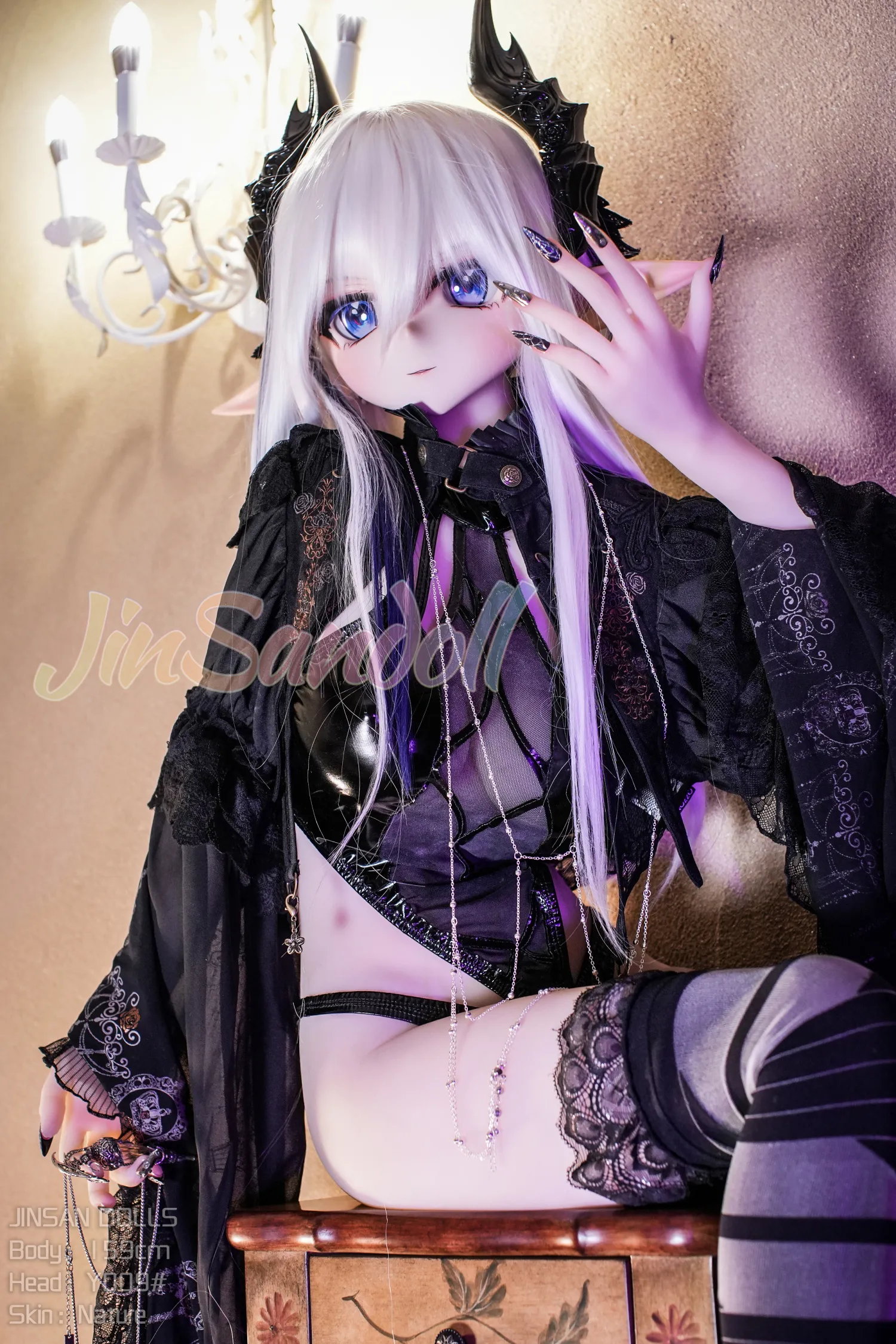 159cm (5ft3) H-Cup Anime réaliste PVC et S-TPE Poupée sexuelle Tête #Y009